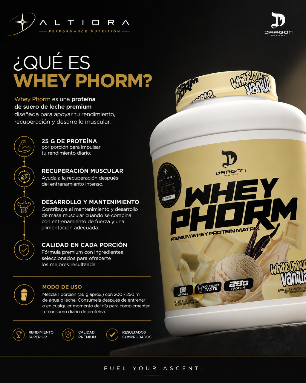 Dragon Pharma Whey Phorm | 6 lb | 61 porciones