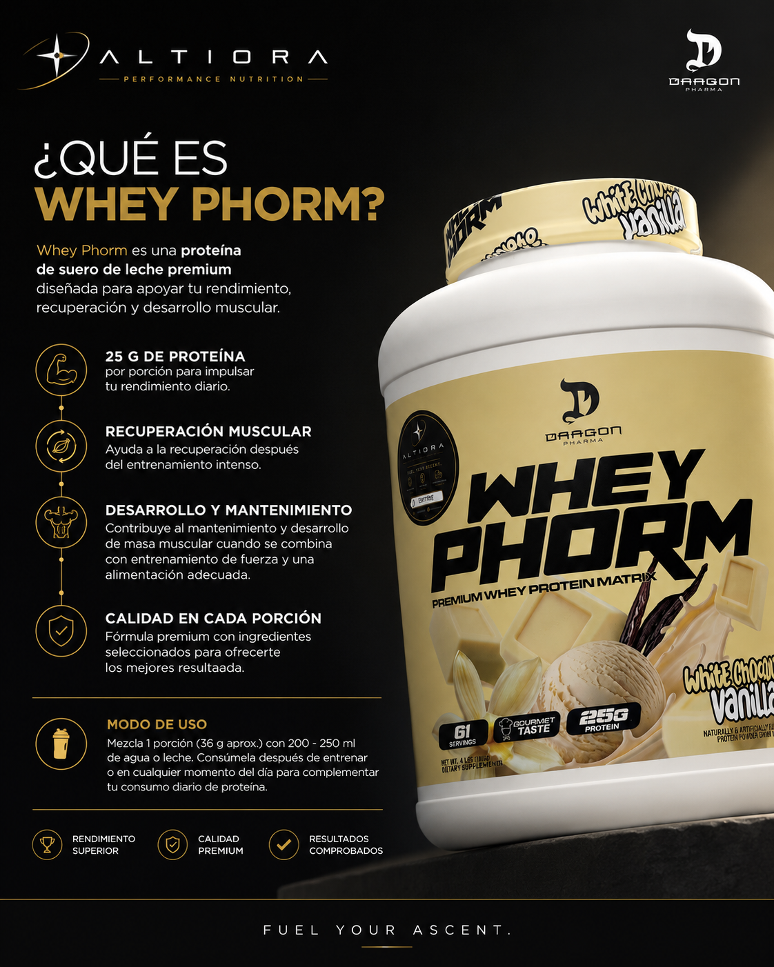 Dragon Pharma Whey Phorm | 6 lb | 61 porciones